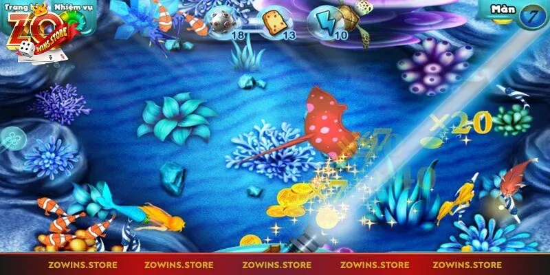 Bạn nên xả súng khi cá vừa ra khỏi màn